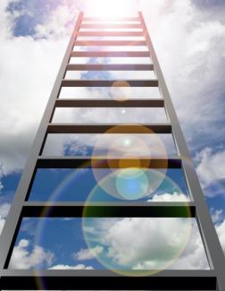 A Ladder Leading Up to the Clouds
